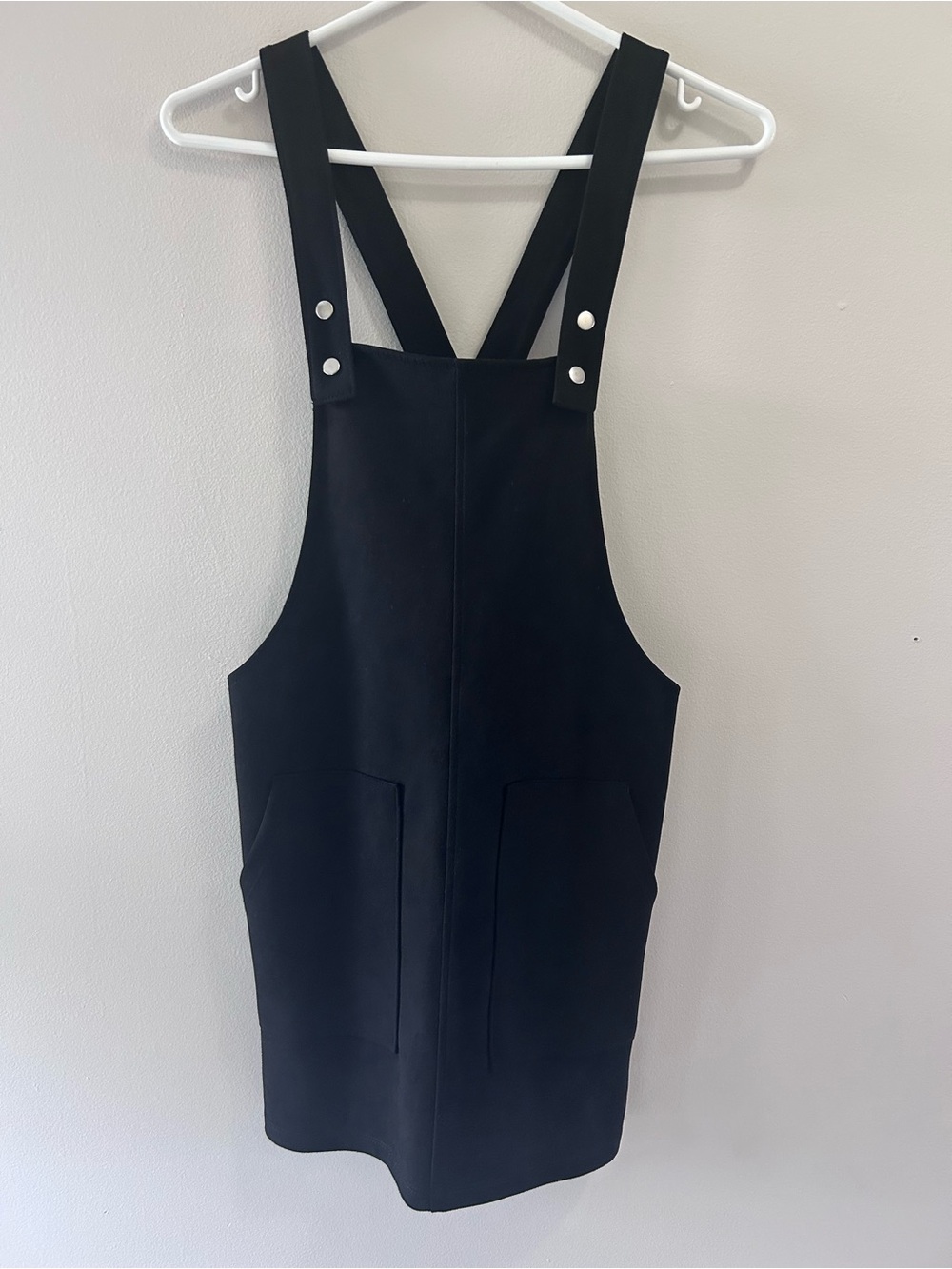Black Pinafore Jumper Dress